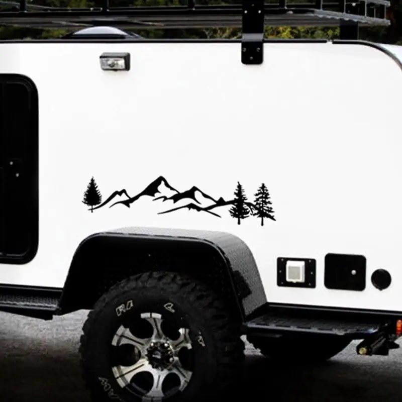 Для внедорожников RV Camper Offroad 1 шт. 100 см черный/белый дерево горный автомобиль