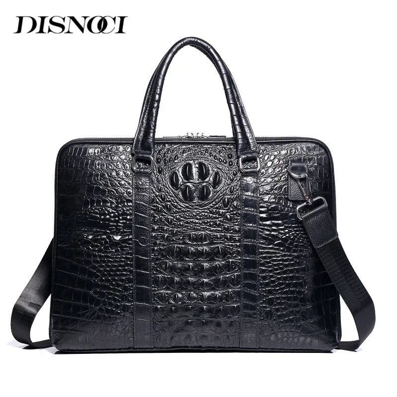 

Famous Brand Genuine Leather Men's Briefcase Business Men Handbags Large Capacity Men Shoulder Messenger Bag 14 inch Laptop Bag