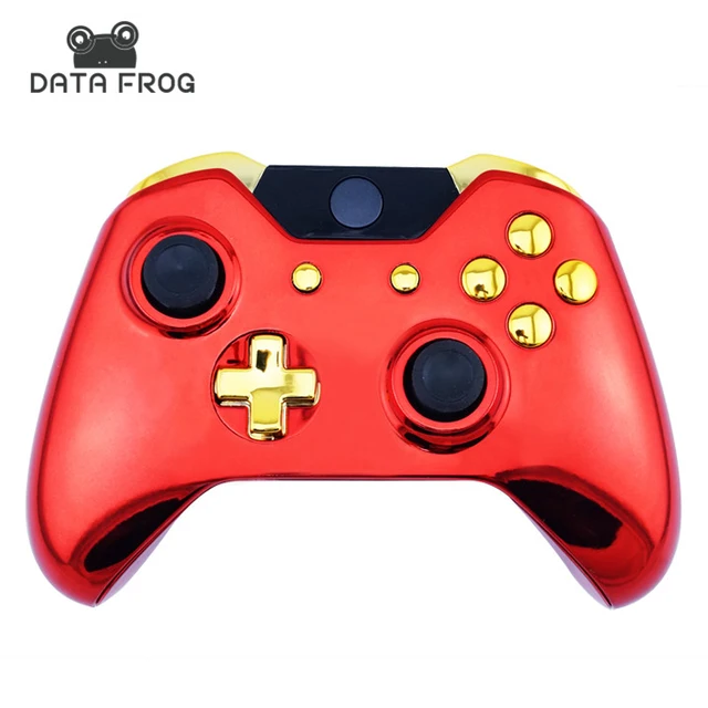 Special Price New Arrival Custom Chrome Red Replacement Shell + Gold Buttons Mod Kit for Microsoft Xbox one 1 wireless controller Iron Man Special Price New Arrival Custom Chrome Red Replacement Shell + Gold Buttons Mod Kit for Microsoft Xbox one 1 wireless controller Iron Man