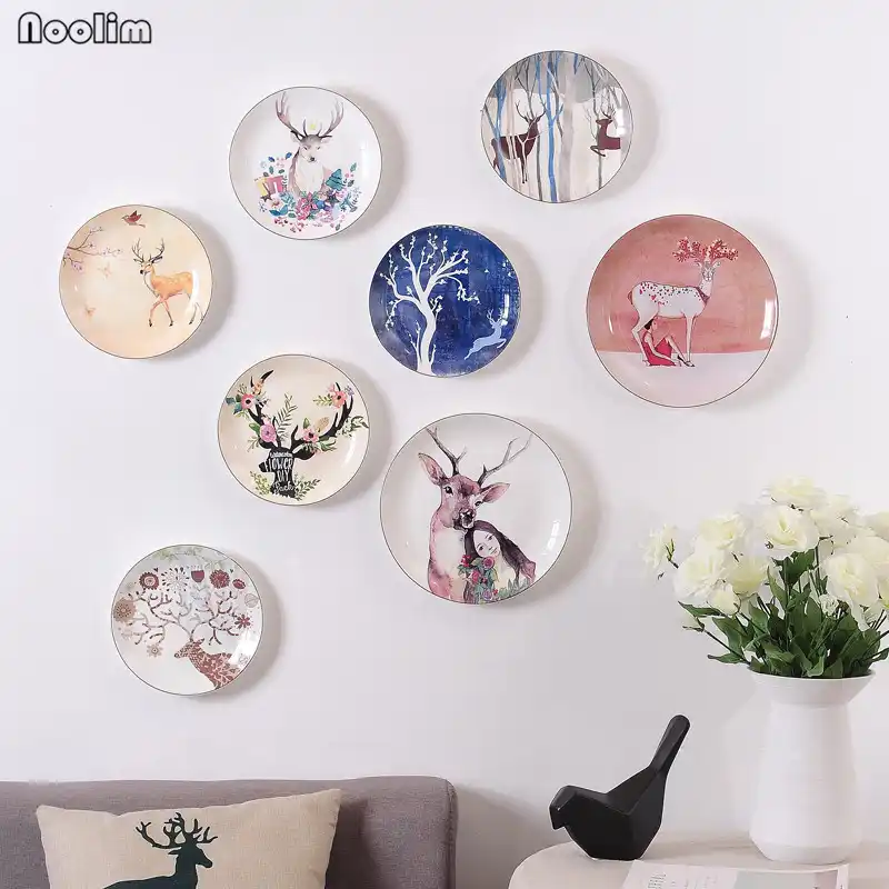 NOOLIM Ceramic Creative Stereoscopic New Chinese Decorative Plate Home