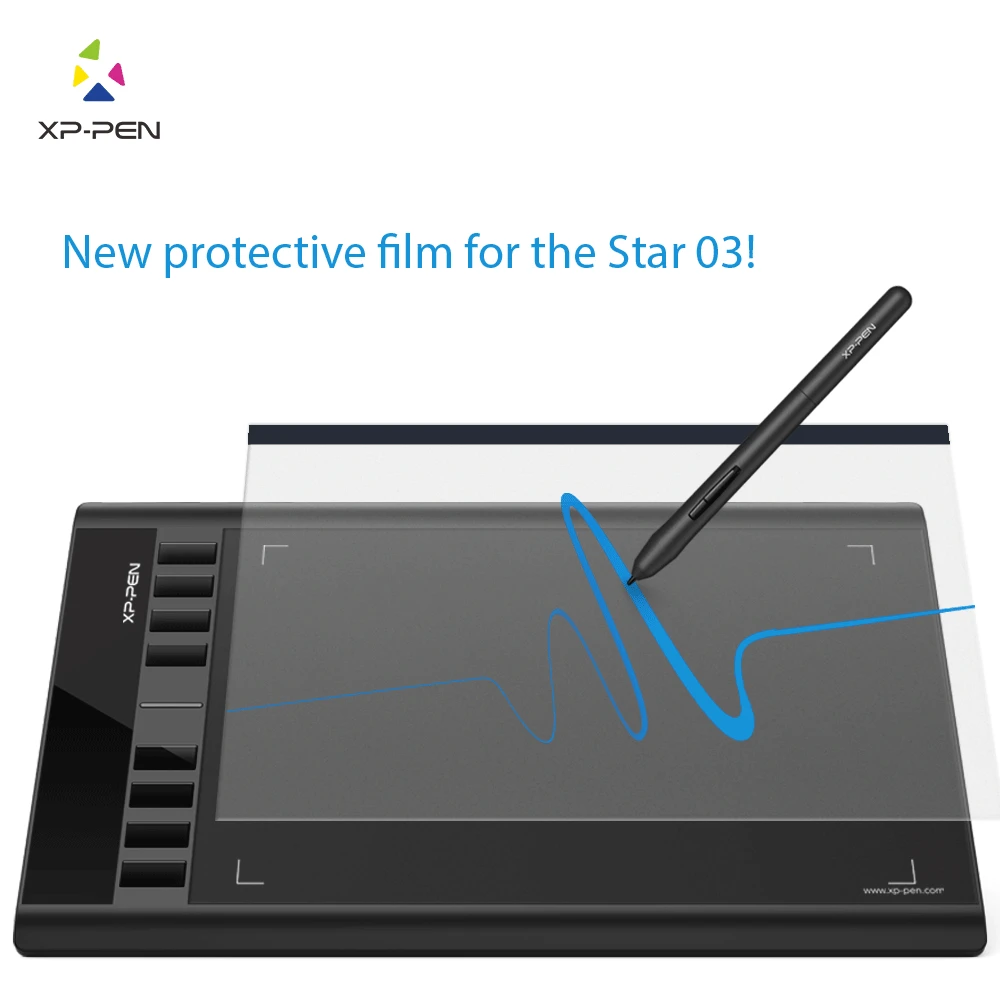 XP Pen прозрачная графическая Защитная пленка для графического планшета Star03 (2 шт. в