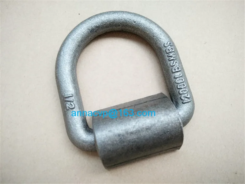 D-RING Weld on Flatbed Truck Trailer Tie Down D Ring Rope Chain Anchor 1/2inch 12000lbs