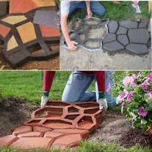 Molds Pavement Garden Paving Brick-Stone Concrete-Mould Path-Maker Manually DIY Walk