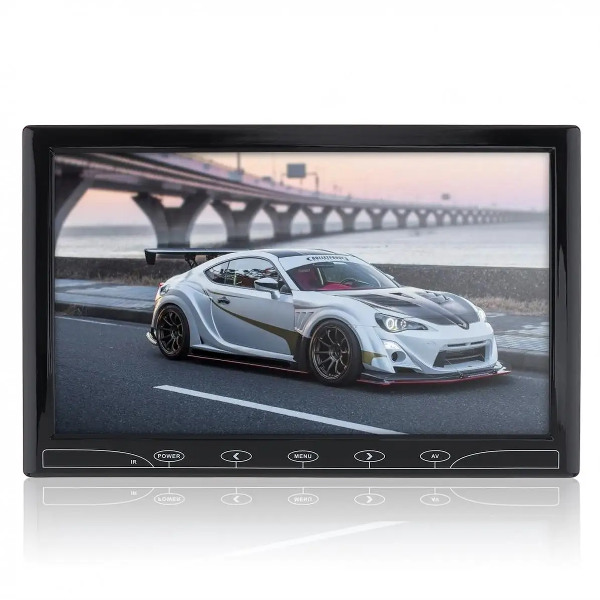 10,1 дюймов 16:9 HD 1024*600 TFT lcd цветной автомобильный монитор заднего вида DVD VCD подголовник Автомобильный монитор Поддержка аудио видео HDMI VGA