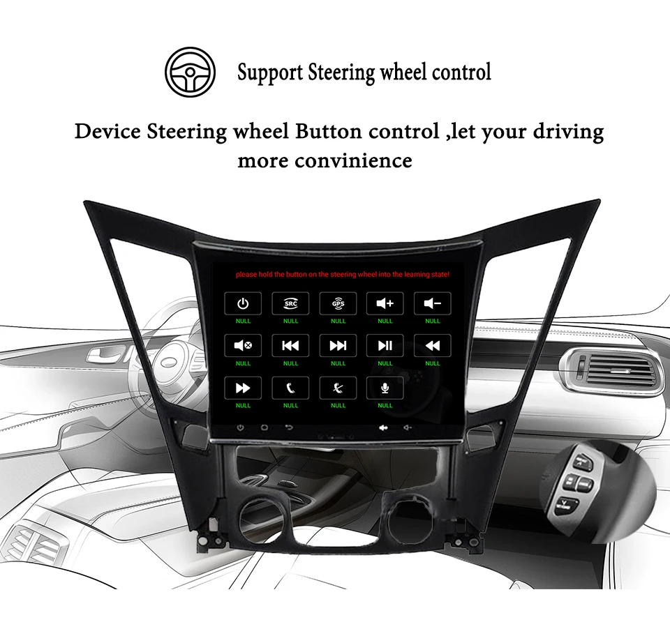 Best Android 9.1 Car DVD CD Video Player for Sonata 8 I40 I45 I50 2011 2012 2013 2014 Car GPS Satnav stereo pc tablet rds swc dab usb 11