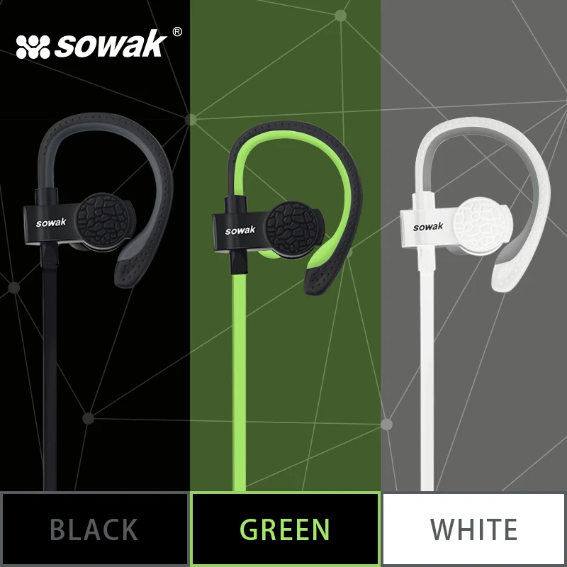 Спортивные наушники Sowak Q7 + беспроводные Bluetooth гибридная технология AptX HIFI с