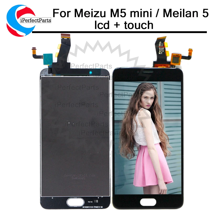 Кодирующий преобразователь сенсорного экрана в сборе для Meizu M5 ЖК дисплей с