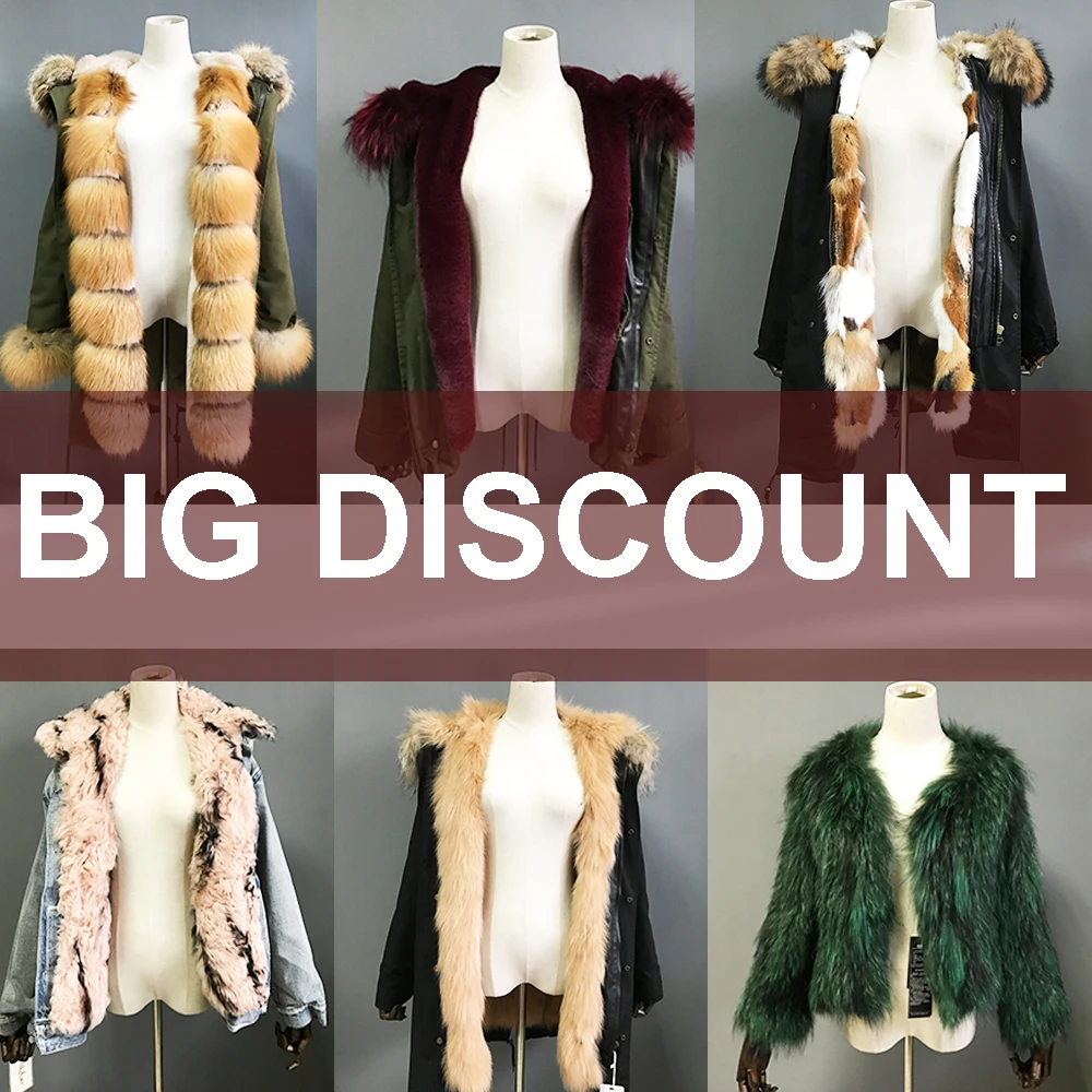 

Maylofuer ALL BIG DISCOUNT real fox fur coat, raccoon fur jacket, rex rabbit fur coats for women, real fox fashion women parkas