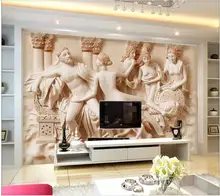 

WDBH Custom photo 3d wallpaper European character embossed beauty tv background home decor living room wallpaper for walls 3 d