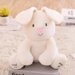 Peek A Boo, Bunny Flappy уха Kawaii Плюшевые кукла-кролик музыка фаршированные Животные Мягкий Кролик анти-стресс игрушка для сна для детей Y38