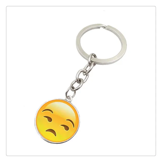 Creative Funny Emoji Keychain Jewelry Woman Cheap Price Cute Fashion