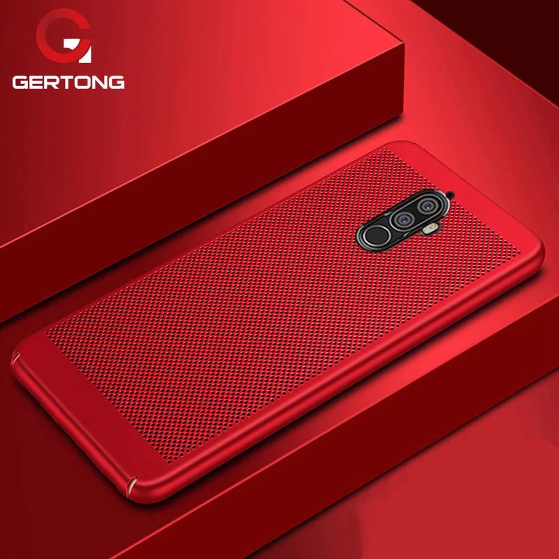 

GerTong For Lenovo K8 Plus K6 K5 Note Case Shockproof Grid Heat Dissipation Matte Phone Case 360 Protective Shell Smooth Cover