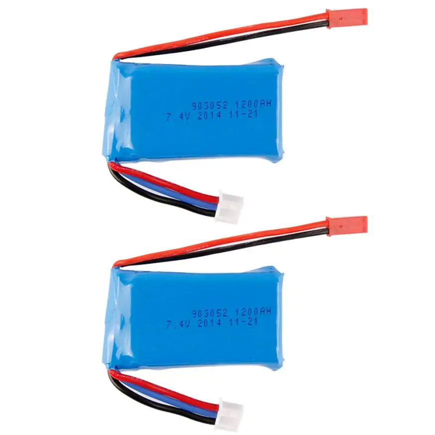 

2x RC Part 7.4V 1200mAh Battery for WLtoys VA949 A959 A969 A979 K929 Quadcopter RC toy part