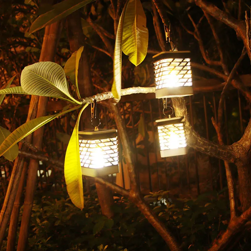 

Solar LED Outdoor Lights Candle Flame Light Lawn Garden Landscape Yard Path Lawn Candle Clip Lamp Home party decoration