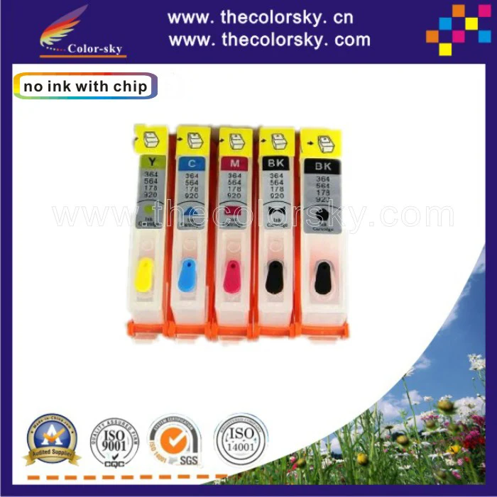 

(RCH178) refillable refill ink cartridge for HP 178 B210b Photosmart C5380 C5383 C6380 C6383 D5460 D5463 B8553 free Fedex