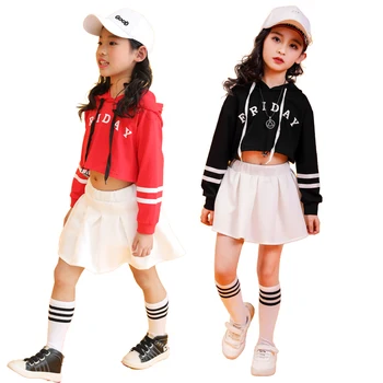 

Songyuexia Children's hiphop hip-hop suit children's hip-hop jazz dance chorus cheerleading Girl Costume