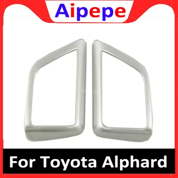 

For Toyota Alphard Vellfire 2016 2017 2018 2019 ABS Car Audio Speaker Rear Car Door Loudspeaker Cover Trim Decoration Stickers