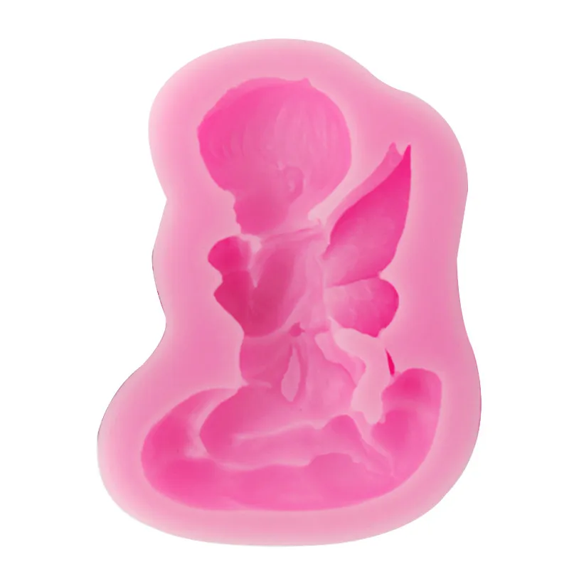 

New Fashion Shape 1PC Angel Silicone Mold for Fimo Resin Polymer Clay Fondant Cake Chocolate