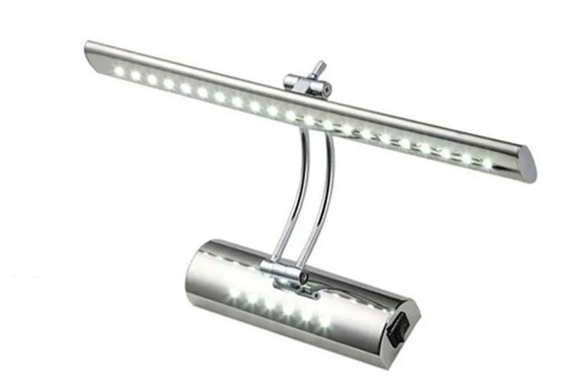 Современный SMD 5050 5 Вт 7 Вт Светодиодный светильник с передним зеркалом для ванной комнаты из нержавеющей стали, настенный светильник для комода
