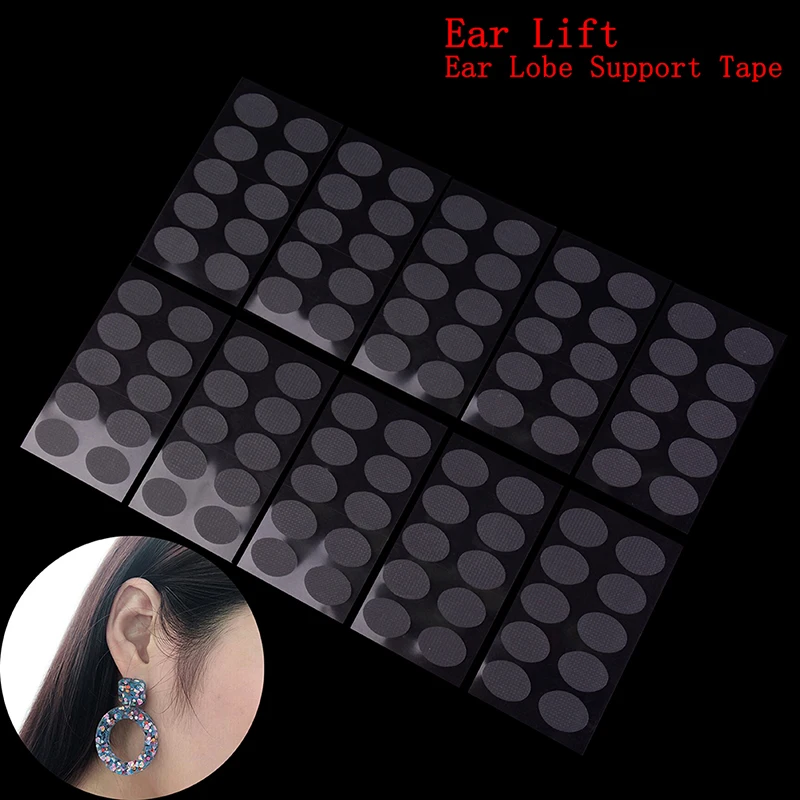 100 Patches Onzichtbare Ear Lift Voor Oorlel Ondersteuning Tape Perfect Voor Uitgerekt Oorlellen En Verlichten Stam Van Zware oorbellen