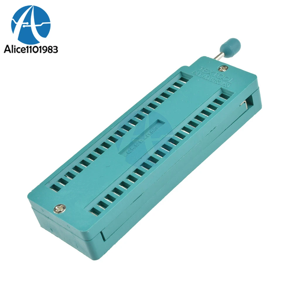 

40P ZIF Test Locking Socket Integrated Circuit IC Socket 40 Pin Locking Seat ZIF ZIP IC Test Tester Board Socket wide