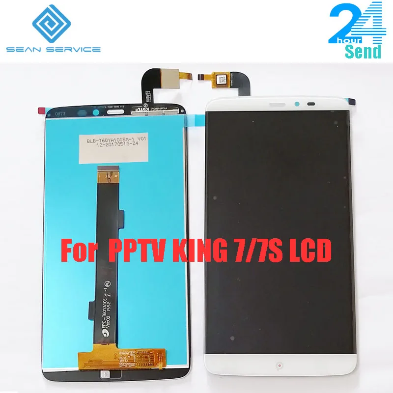 Продажа Для оригинального PPTV KING 7 7S ЖК дисплей + кодирующий преобразователь сенсорного экрана в сборе 6,0 дюймов 2560x1440P PPTV King PP6000 инструменты для ЖК экр...