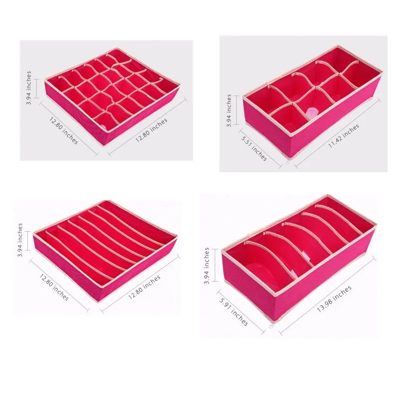 JXSLTC 4 шт., органайзер для нижнего белья, бюстгальтера, ящика для хранения, ящики для бюстгальтера, галстуки, ящики для шкафа, органайзеры для нижнего белья, шарфы, носки, бюстгальтер