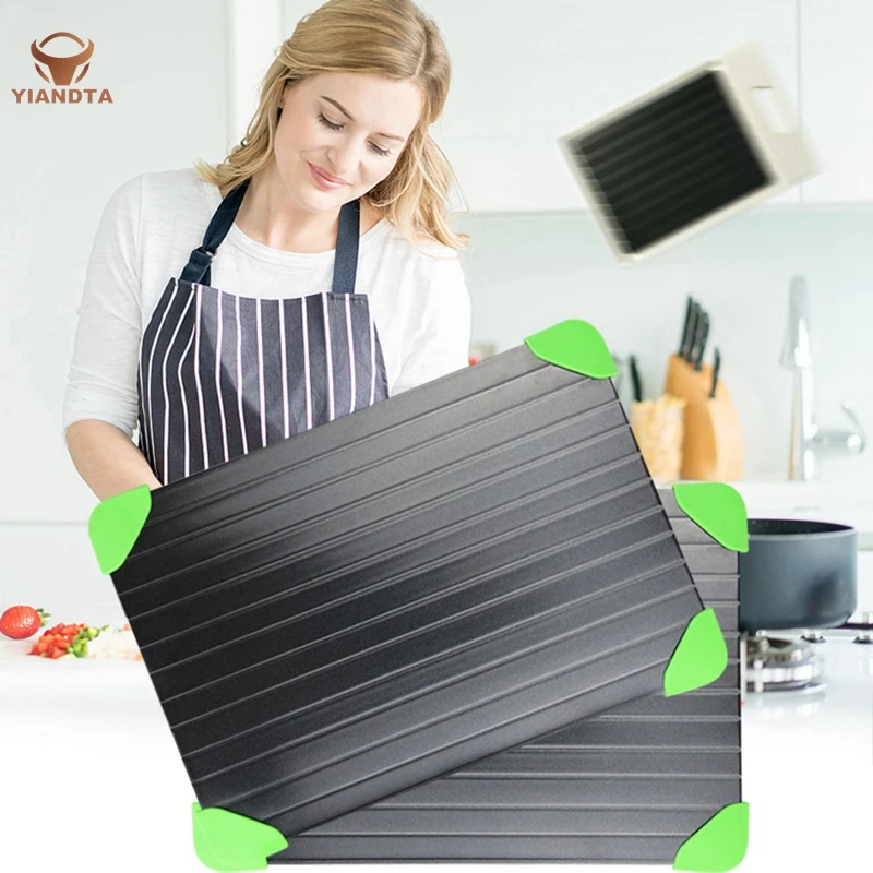 Aluminum Frozen Food Thawed Plate Steak Quick Thaw Board 29.5x20.5x0.3cm Aluminum Frozen Food Thawed Plate Steak Quick Thaw Board 29.5x20.5x0.3cm