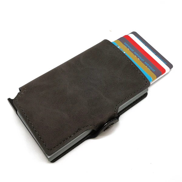 

2018 Promotional gifts Items Rfid Blocking Aluminum Card Wallet With Customized Logo