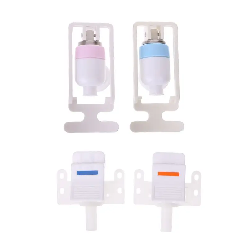 Water Dispenser Replacement Push Type White Plastic Tap Faucet 2 Pcs Water Dispenser Replacement Push Type White Plastic Tap Faucet 2 Pcs