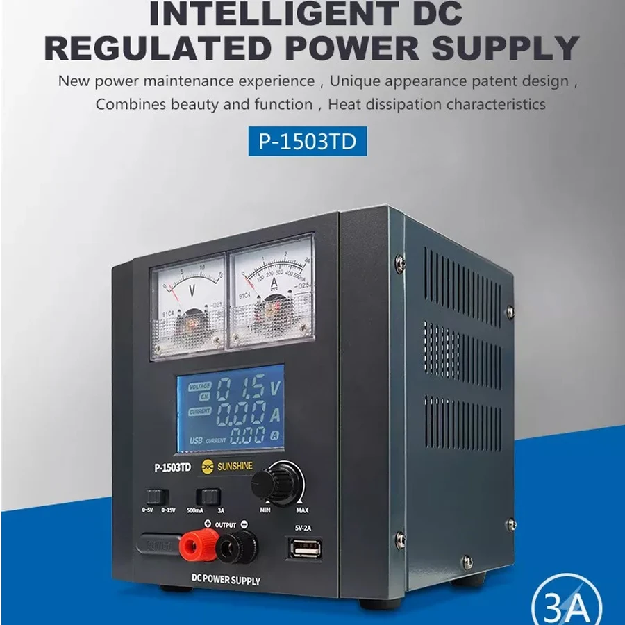 

SUNSHINE intelligent DC Regulated Power Supply For Mobile Phone Repair Detect Current And Voltage Power On/off Test Tool