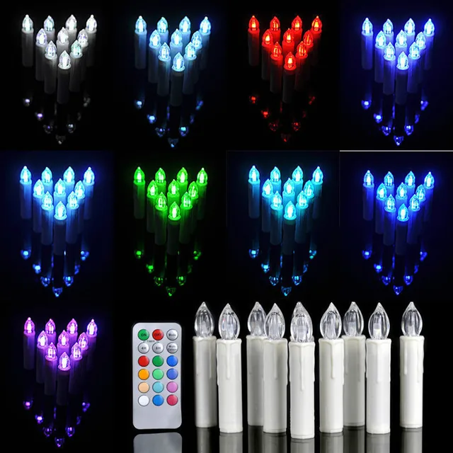 10pcs aa battery operated flickering flicker flameless reg led