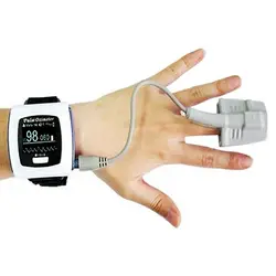 С дополнительной датчика пульсоксиметр CE и FDA одобрило CMS50F мода портативный кончик пальца USB запястье пульс метр наручные часы
