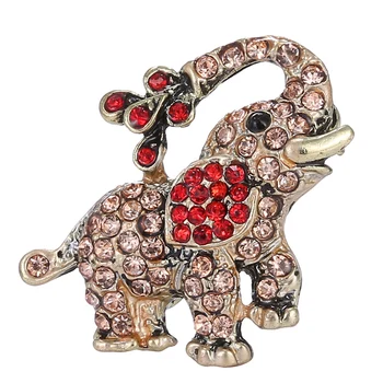

Trendy small elephant Brooch pin crystal Rhinestone brooches animal Brooches for women fashion brooch decoration jewelry