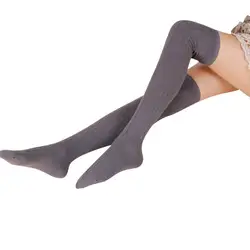 2017 женские шерстяные косички выше колена носки до бедра Гольфы чулки твист теплые зимние горячие