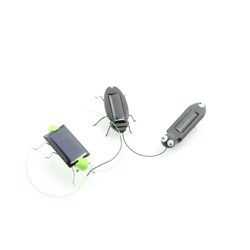 

3kinds/set Fun fashion Novelty kid science Solar Energy Powered Spider cockroach Power Robot Insect Bug educational gadgets Toy