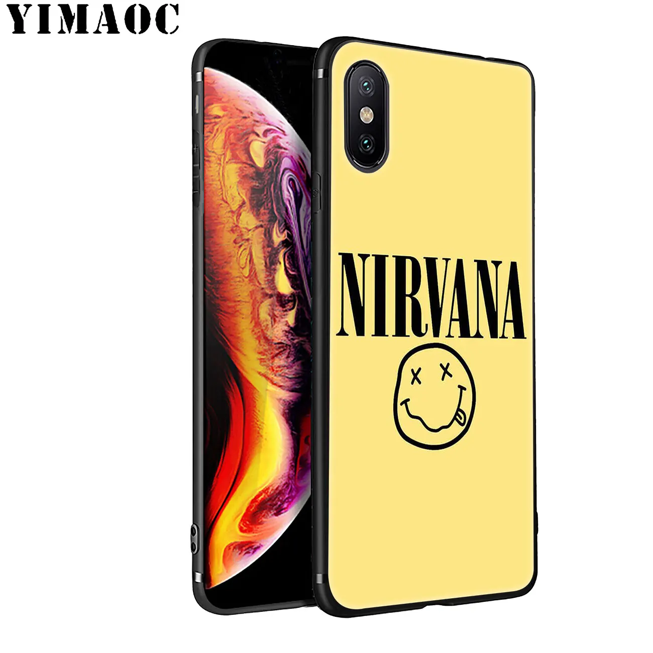 YIMAOC Nirvana Курт Кобейна Мягкий силиконовый чехол для телефона iPhone 11 Pro XS Max XR X 6 6S 7 8 Plus