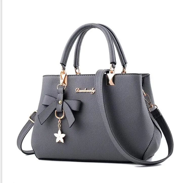 Новая Элегантная сумка через плечо, женские дизайнерские роскошные сумки, женские сумки, сливовый бант, милая сумка через плечо для женщин, сумки-мессенджеры - Цвет: grey