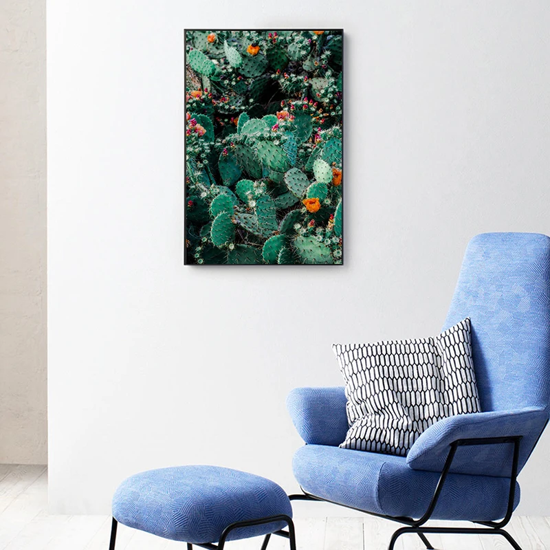 Nordic Posters And Prints Cactus Plant Canvas Wall Art Painting Minimalist Quotes Wall Picture For Living Room Decoration