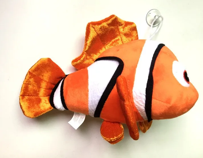 1 шт. 20 см поиска герой Nemo Plush toys, с изображениями из мультфильма «В поисках Немо и рыба плоскодонка чучело для шеи Мягкие плюшевые игрушки подарок для малышей