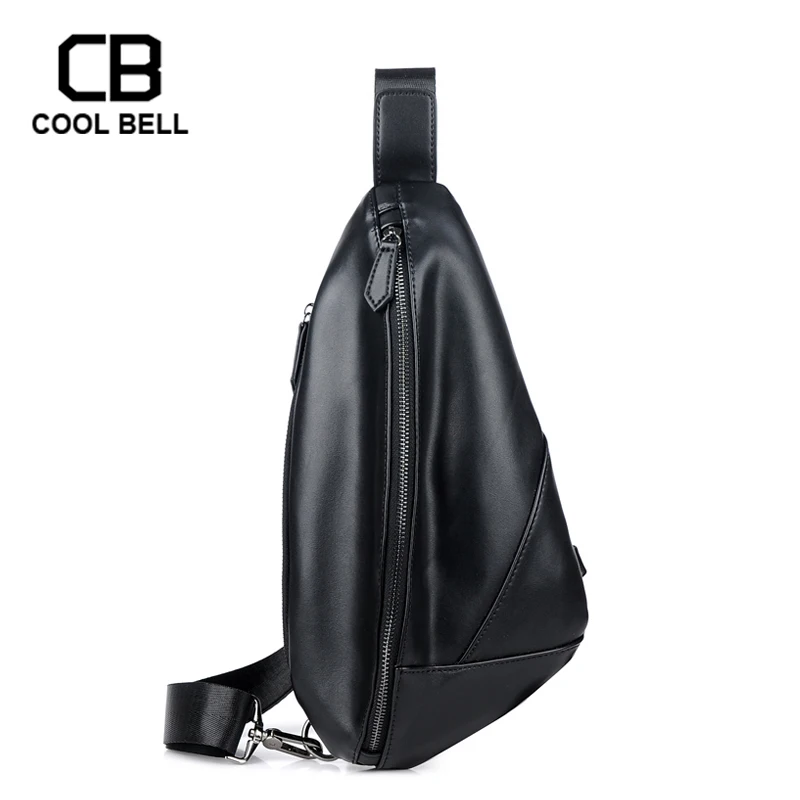 Мужская сумка на плечо для велоспорта кожаная повседневная черная Мужская сумка через плечо с лямкой сумки высококачественные водонепроницаемые дорожные нагрудные сумки для мужчин
