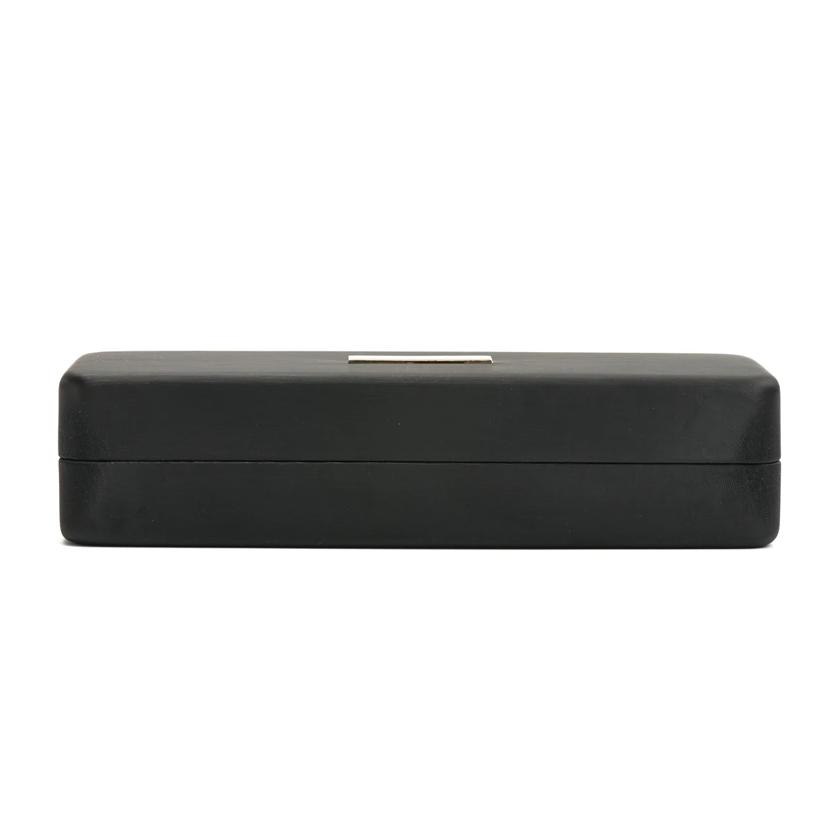 High-grade black square iron case for glasses Brushed black cortex Customizable logo on case box