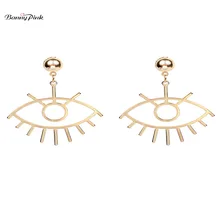 Banny Pin, милый, с большими глазами, серьги для женщин, шикарные Мультяшные части тела, серьги-гвоздики, медная фигура, кулон, серьги, подарок для девочек