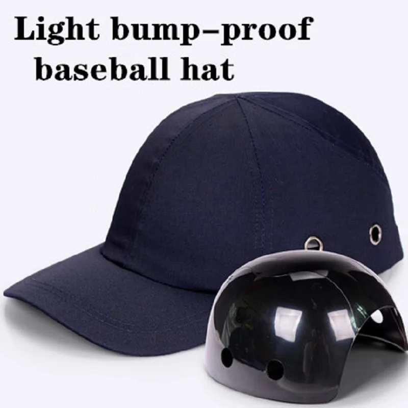 

Breathable Hard Helmet Light Anti-collision Protection Baseball Cap Inner ABS Shell Workshop Anti-smashing Riding Fishing Helmet