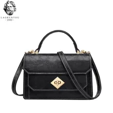 LAORENTOU Новая женская кожаная сумка Модные Качественные курьерские женские сумки из воловьей кожи простые женские сумки