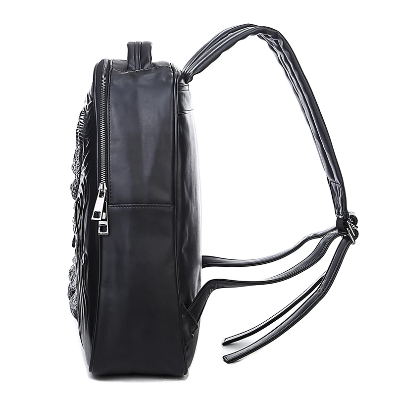 Женский рюкзак новейший стильный крутой черный из искусственной кожи рюкзак с принтом дракона женский Лидер продаж женская сумка Быстрая