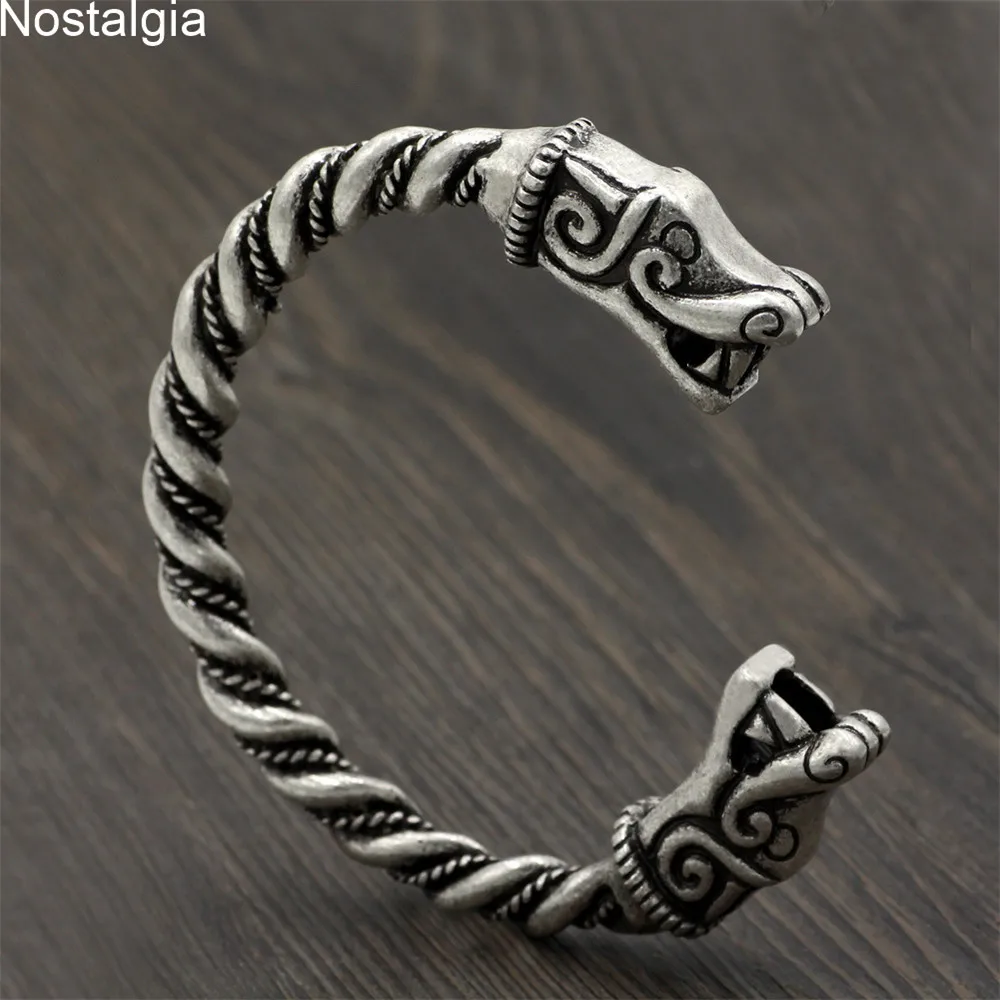 Nostalgia Wicca Dragon Viking Bracelet Boho Mens Braclets For Women