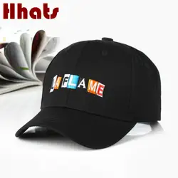 Вышивка LA FLAME для мужчин шляпа для женщин Регулируемый хлопок LAFLAME бейсболка для папы кепки хип хоп спортивные K Поп Бейсболка Bone
