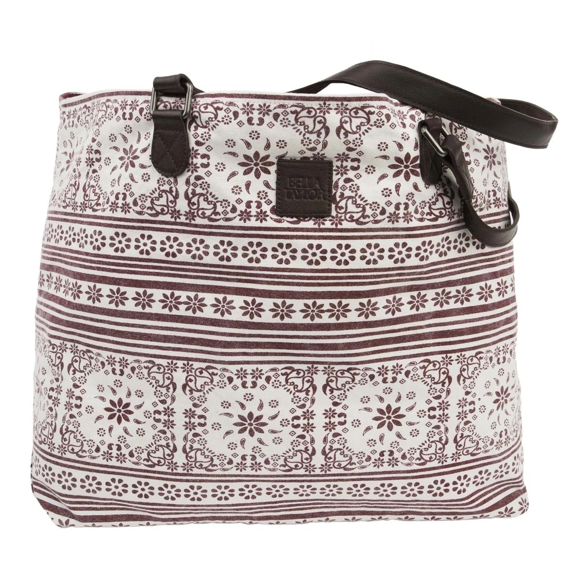 Bella Taylor Travel & Totes Kayla White Wide Tote