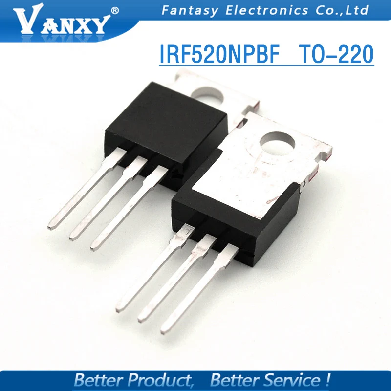 10 шт. IRF520 220 IRF520N TO220 IRF520NPBF|shipping free| |